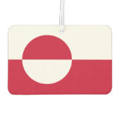 グリーンランド州旗を持つ車の空気のリフレッシュ カーエアーフレッシュナー (裏面)