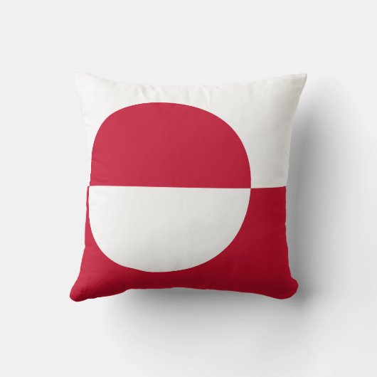 グリーンランド州旗アメリカのモージョ枕 クッション (裏面)