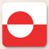 グリーンランド州旗コースター コースター (正面)