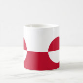 グリーンランド州旗セラミックマグカップ コーヒーマグカップ (中央)