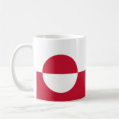 グリーンランド州旗セラミックマグカップ コーヒーマグカップ (左)