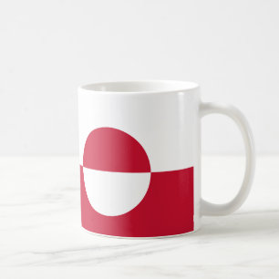 グリーンランド州旗セラミックマグカップ コーヒーマグカップ