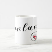 グリーンランド州旗ハート、グリーンランド州旗 コーヒーマグカップ (中央)