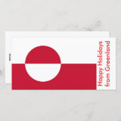 グリーンランド州旗,グリーンランドからのハッピーホリデー シーズンカード (正面/裏面)