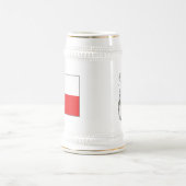 グリーンランド州旗～地図マグカップ ビールジョッキ (中央)