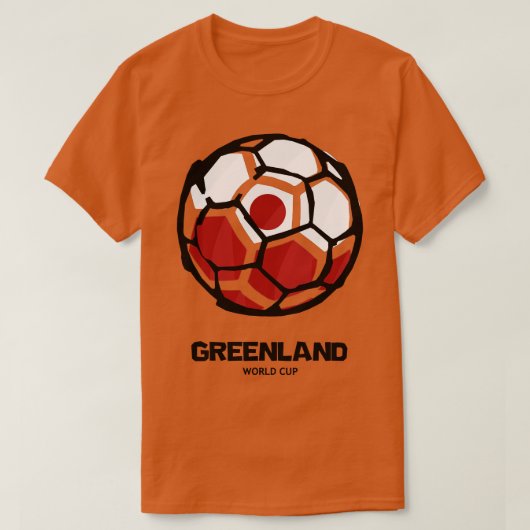 グリーンランド州旗 Tシャツ (デザイン正面)