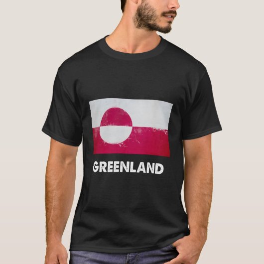 グリーンランド州旗 Tシャツ (正面)