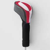 グリーンランド旗を持つゴルフドライバーカバー ゴルフヘッドカバー (アングル)