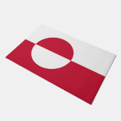 グリーンランド旗を持つドアマット ドアマット (アングル)