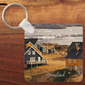 グリーンランド村、風光明媚な写真 キーホルダー (正面)