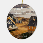 グリーンランド村、風光明媚な写真 セラミックオーナメント (左)