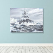 グリーンランド沖のビスマルク1900時間5月23日 キャンバスプリント (インサイチュ (ウッドフロア))