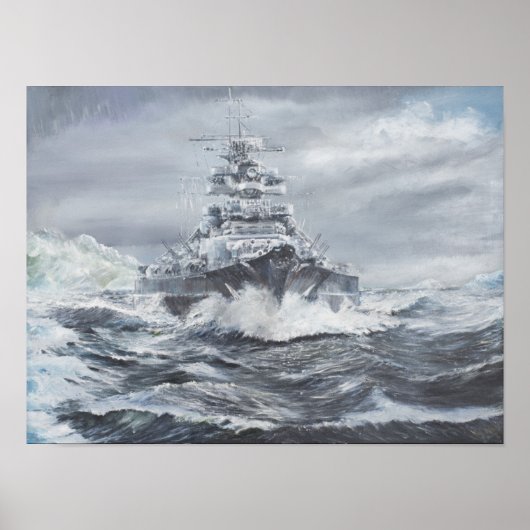 グリーンランド沖のビスマルク1900時間5月23日 ポスター (正面)