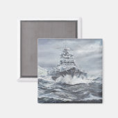 グリーンランド沖のビスマルク1900時間5月23日 マグネット (正面/裏面)