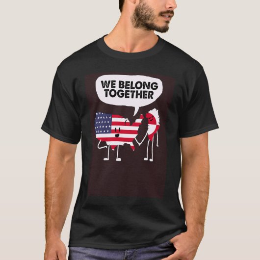 グリーンランド私たちは一緒に米国51州 Tシャツ (正面)