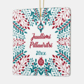 グリーンランド語、ジュリミ・ペラリティシメリークリスマス セラミックオーナメント (左)