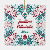 グリーンランド語、ジュリミ・ペラリティシメリークリスマス セラミックオーナメント (裏面)