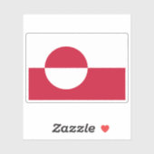 グリーンランド諸島国旗またはグリーンランド諸島国旗 シール (シート)