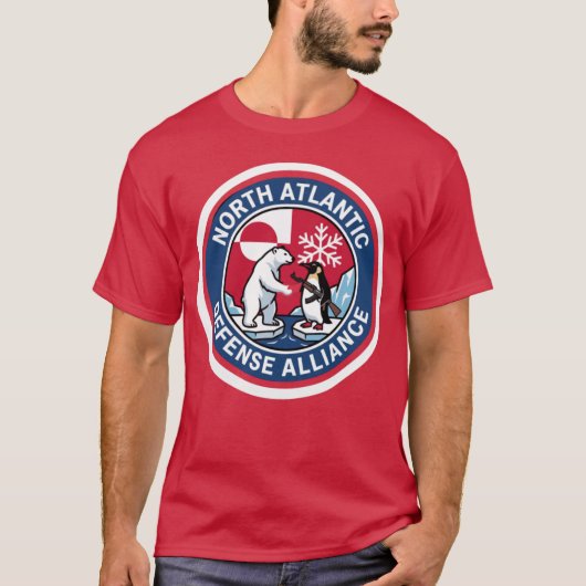 グリーンランド防衛戦線 北大西洋防衛同盟 Tシャツ (正面)