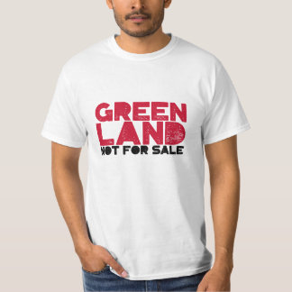 グリーンランド非売品レッドブラックタイポグラフィ Tシャツ