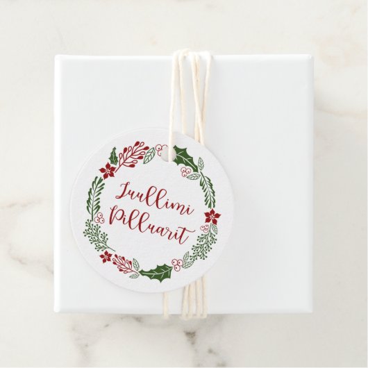 グリーンランド風メリークリスマスカスタム、 フェイバータグ (インサイチュ)