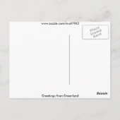 グリーンランド4からの挨拶 ポストカード (裏面)