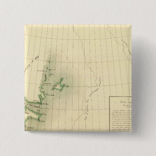 グリーンランド·アトラス·マップ 缶バッジ (正面)