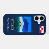 グリーンランド - イッカク iPhone 16ケース (裏面横)