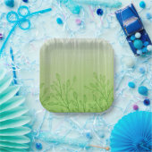 グリーンランド・セレニティ：自然インスパイア-ファッションデザイン ペーパープレート (パーティー)