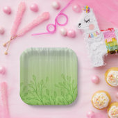 グリーンランド・セレニティ：自然インスパイア-ファッションデザイン ペーパープレート (パーティー)