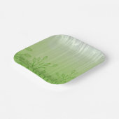 グリーンランド・セレニティ：自然インスパイア-ファッションデザイン ペーパープレート (傾斜あり)