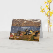 グリーンランド・タシイラク カード (黄色い花)