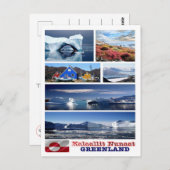 グリーンランド – モザイク –  ポストカード (正面/裏面)