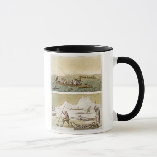 グリーンランド: 「Lからのクジラの魚釣りそしてシールの狩り、 マグカップ (右)