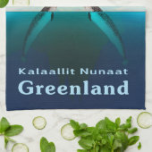 グリーンランド – Narwhal キッチンタオル (折り畳み)