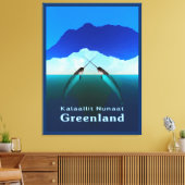 グリーンランド – Narwhal キャンバスプリント (インサイチュ (リビング))