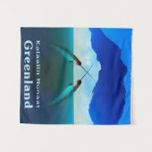 グリーンランド – Narwhal タペストリー (正面(横))