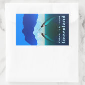 グリーンランド – Narwhal 長方形シール (バッグ)