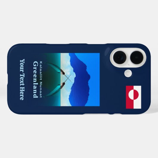 グリーンランド – Narwhal Case-Mate iPhoneケース (裏面 (横))