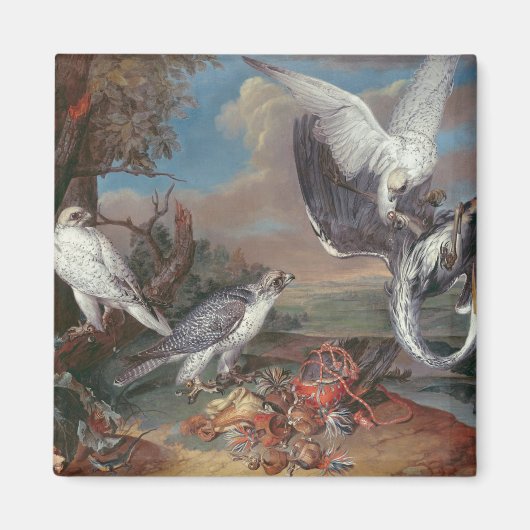 グリーンランドCyr《鳥》ハヤブサ マグネット (正面)