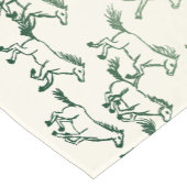 グリーンランニング・テーブル・ランナーの無料馬 ショートテーブルランナー (コーナー)