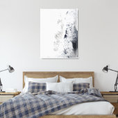 グリーンラン東海岸の衛星観測 キャンバスプリント (インサイチュ (寝室))