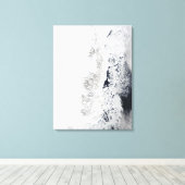 グリーンラン東海岸の衛星観測 キャンバスプリント (インサイチュ (ウッドフロア))