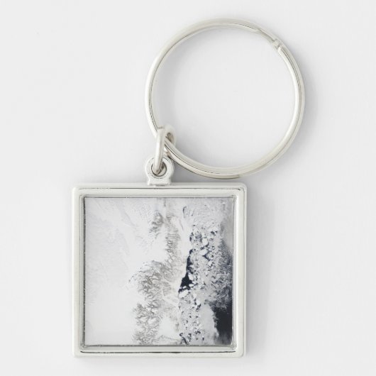 グリーンラン東海岸の衛星観測 キーホルダー (正面)