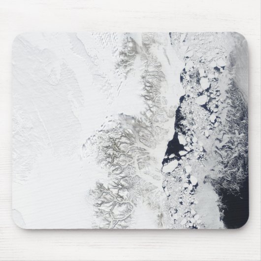 グリーンラン東海岸の衛星観測 マウスパッド (正面)