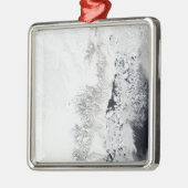 グリーンラン東海岸の衛星観測 メタルオーナメント (左)