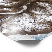 グリーンラン東部の海岸に海氷が並ぶ フォトプリント            (角)