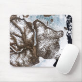 グリーンラン東部の海岸に海氷が並ぶ マウスパッド (マウス)