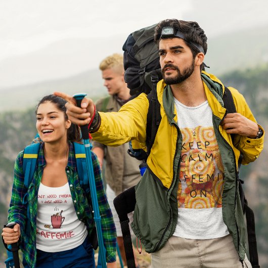 グリーンラ保ンドイヌイット文化のCalmとKafemik Tシャツ