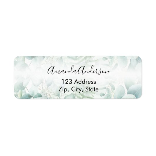 グリーンリィ・ウッドランド 返送先住所 ラベル (正面)